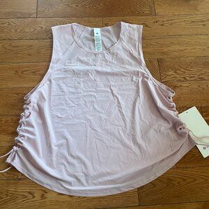 NWT Lululemon Sculpt Cropped Tank Cinch Pink Haze PKHZ Size 8